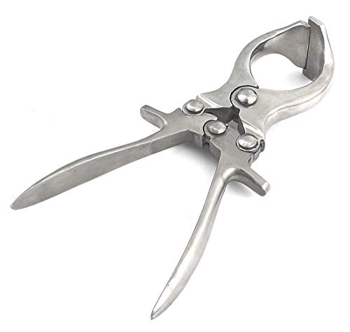 SURGICAL ONLINE Castration Plier, Burdizzo Style, Stainless Steel 9 Inches Length - Veterinary Instruments - Livestock Lamb Cattle Goat Emasculator Banding