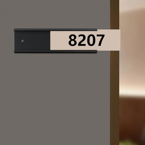 Antrader 10Pcs Name Plate Holders,Aluminium Alloy Name Plates,Black,2"×8" - color: Black,10pcs
