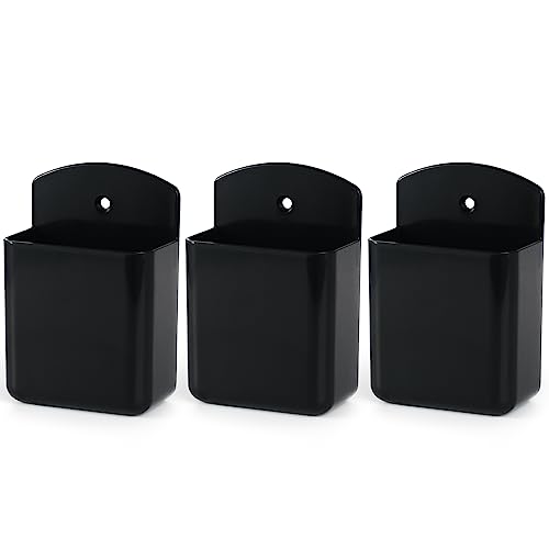 noonebutyou 3 Pcs Remote Control Holder Wall TV Remote Holder Self Adhesive Marker Holder Pen Holder Stroage for Home Office School (Black) - color: Black-3pcs