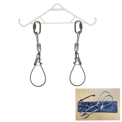 2-Packer Goat and Deer Hunting Hanging Tool Set 304 Stainless Steel Quick-Release Hoof Hook Designed for Rapid Skinning and Processing Easy-disassembly Construction Holds up to 1200 lbs