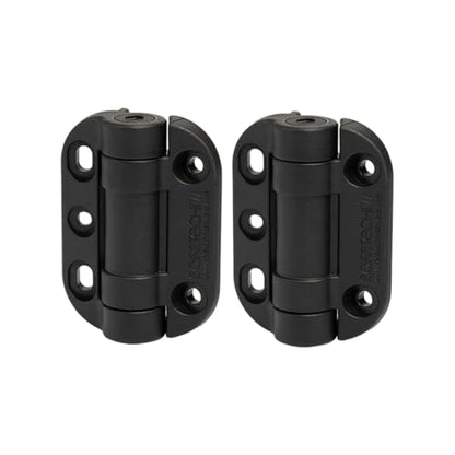 Safetech Hardware TopKlik Self Closing Gate Hinges | Self-Aligning Heavy Duty Spring Hinges | Adjustable Tension | Pool Safety Hinges | Any Square Post, Aluminum Gates | Swing Close 90bs SHG-90L Black - color: Black, size: TOPKLIK