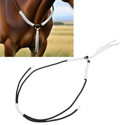 Strap with Tassel,Nylon Webbing Rope for Liberty Training, Groundwork, Lunging & Riding, Adjustable & Soft, Abrasion for Horses