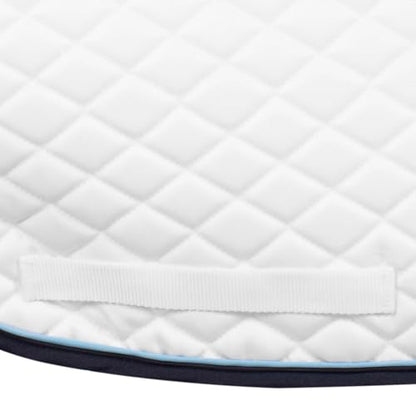 TuffRider Basic Dressage Saddle Pad - color: WT/NV/LTBL
