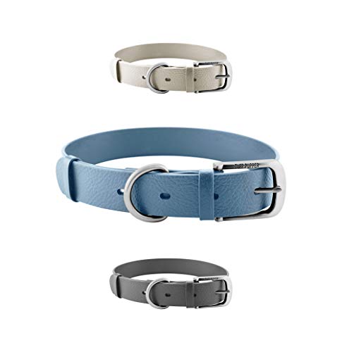 Tuff Pupper Heavy Duty Waterproof Dog Collar for Small, Medium & Large Dogs - color: Sky Blue
