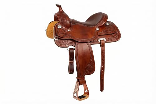CHALLENGER Horse Saddle Western Riding Aluminum Stirrups Roper Angled Slanted Pair 51151v - color: Barrel Racer Bronze