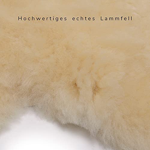 Werner Christ Horse Saddle Seat Saver English,Made of Real Sheepskin in Natural Size Full - color: Natural