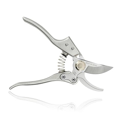 TONMA 8.1" Pruning Shears, Made in Japan, Garden Scissors & Clippers, TP-1 | 1" Cut Capacity, Heavy-Duty Bypass Pruning Shears for Gardening, Japanese Hand Pruners Loppers with Ergonomic Comfort Handles - size: 8.1 inches
