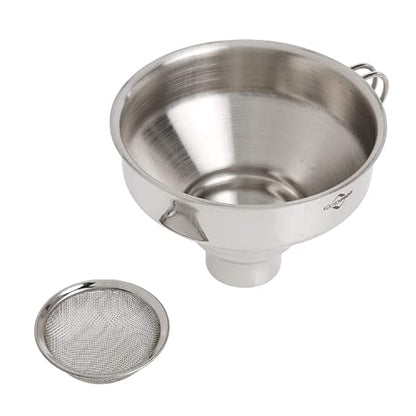 Küchenprofi 18/10 Stainless Steel Funnel with Filter,Silver, 5 inches - style: Filter