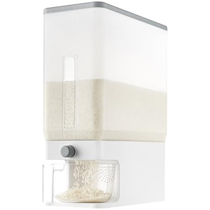 Lifewit Rice Dispenser 25 Lbs, Airtight Storage with Measuring Cup, Clear - color: Clear