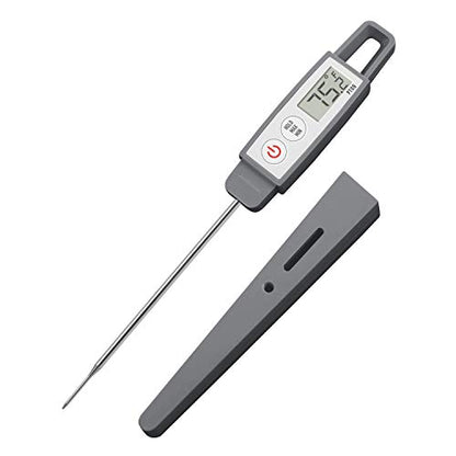 Lavatools PT09 Super-Quick Commercial Grade Digital Thermometer for Cooking, Meat, Candy, Candle, Liquid, Oil, 4.5" Compact Probe, Splash Proof, °C/°F Toggle, Hold Function - Sesame - color: Sesame, size: Regular