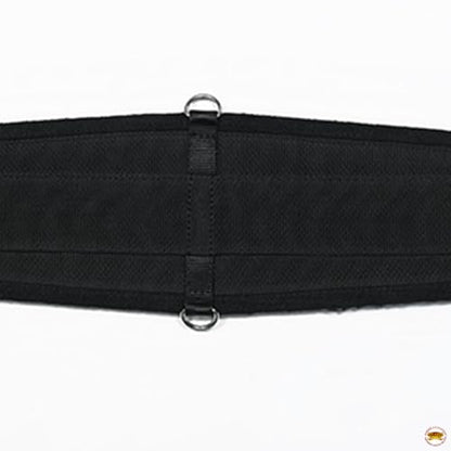 HILASON Western Horse Felt Lined Roper Saddle Cinch Girth Stainless Steel Buckle Black - color: Black, size: 32 In