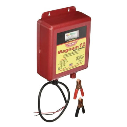 Parmak MAG12-UO 12-Volt Magnum Low Impedance Battery Operated 30-Mile Range Electric Fence Charger, Multi, Twin