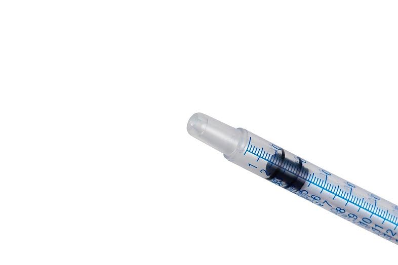 ONE-CARE Oral Syringe, 1 mL, Slip Tip, with Cap, 100 Count - size: 1ml