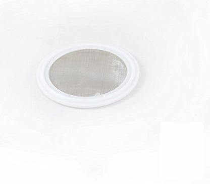 1.5” Tri Clamp (Teflon) PTFE Screen Filter Gasket 316L 100Uf Micron Screen Stainless Steel Pharmaceutical Grade Filter Mesh. PTFE Inverted Envelope with Floating Stainless Mesh! with FDA Certification - style: 1.5”