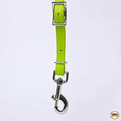 HILASON Western Horse Biothane Leather Breast Collar Tack - color: Lime Green