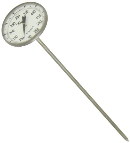 Taylor Precision Products 8220J Superior Grade Dial Pocket Bi-Metal Thermometer, 8 Inch - size: 8 inches Stem, 1-3/4 inches Dial, 50 to 550 Degree F
