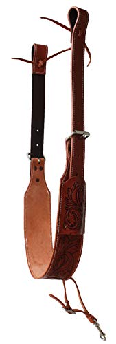 CHALLENGER Horse Western Carved Leather Rear Flank Back Cinch Girth Saddle Billets 9774-80 - color: Tan, size: 32"