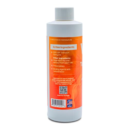 Toltrazuril 5.0% for Horses, Dogs, Cats, 240mL/8.1 Ounce, for Non-Food Chain Animals - size: 5.0% Strength | 240mL/8.1 Ounces
