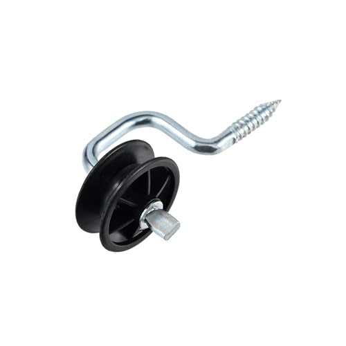 Electric Fence Wood Post Screw-in Corner Insulators Bracket, Black，10pcs - style: B010-10pcs