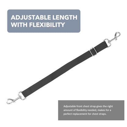 Harrison Howard Fully Elastic Horse Blanket Leg Straps Replacement, Adjustable Stretch Leg Straps for Horse Rugs, Secure Fit for Turnout, Stable & Transport (1 Pair) Royal Black Medium - size: Belly Surcingle Straps