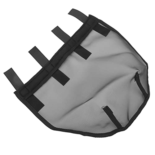 Horse Nose Mask, Breathable Fine Mesh Fly Mask for Horses with Allergies L Size Black Plastic Nose Cover for Protection Against Dust Pollen