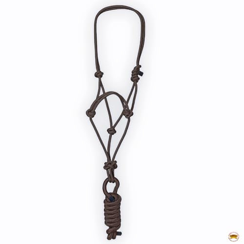 HILASON Western Nylon Lead Rope Halter Horse Size 8 Ft - color: Brown