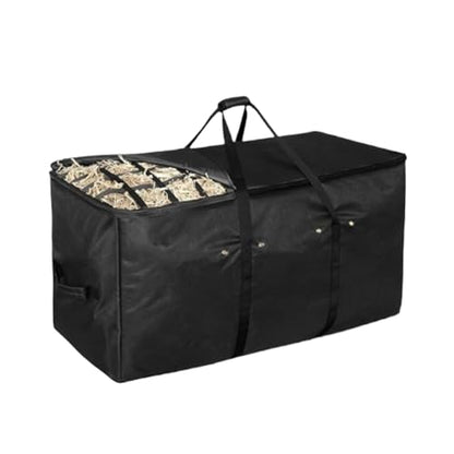Hay Bags for Horse Heavy Duty Oxford Hay Bag Extra Large | Horse Feeding Supplies Waterproof Tote with Top Slow Feed Design for Barn Stable