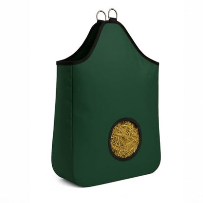 AJ Tack Hay Bag, 600D PVC Nylon, 2-Flake, 7 in Opening Navy Blue - color: Navy Blue