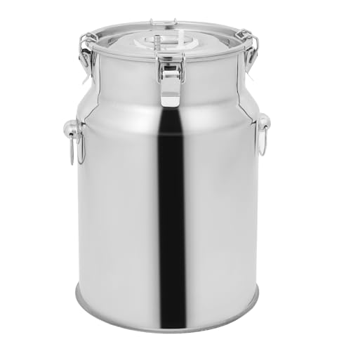 10L/2.6Gal Cow Milking Machine, 2-in-1 Electric Goat Milker Machine, Portable Pulse Vacuum Pump Milker with 304 Stainless Steel Buckets, Adjustable Suction Pulsation Vacuum (10L/ 2.6Gal) - size: 10L/ 2.6Gal