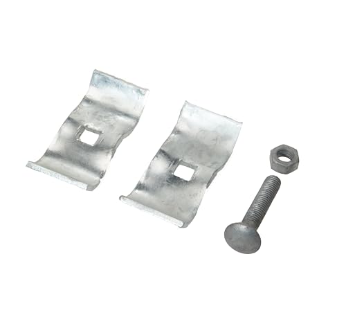 Plutreas Chain Link Fence Panel Clamps 1-3/8" Dog Kennel Panel Clamps for Round Pipe Panel Frame (Set of 20)