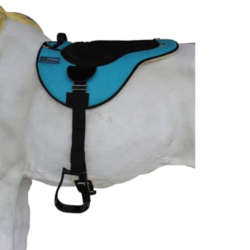 Horse Western Fleece Padded Bareback Pad w/ Cinch Turquoise 39191TR