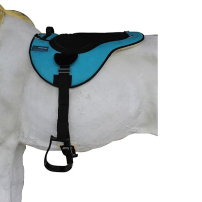 Horse Western Fleece Padded Bareback Pad w/ Cinch Turquoise 39191TR