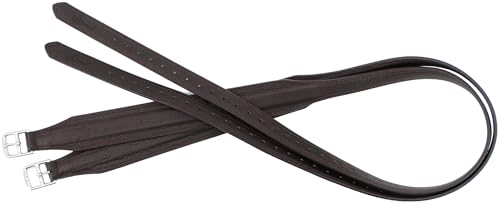 Jeereal Stability Stirrup Leathers for English Saddle Wide Body English Stirrup Leathers for Equestrian Riding - size: 62" / 155cm