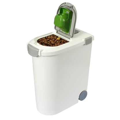 Airtight Pet Food Storage Container, Holds 30 Lbs - color: White, size: 30 lbs