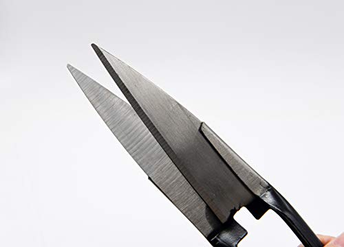 Sheep Shear Grass Shear Alpaca Shears R Shaped Design For Large Thick-Haired Animal Grooming (Black) - color: Black