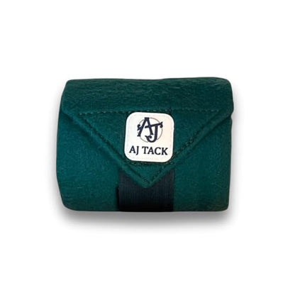 AJ Tack Polo Wraps - 12 ft - Pack of 4 Black - color: Black