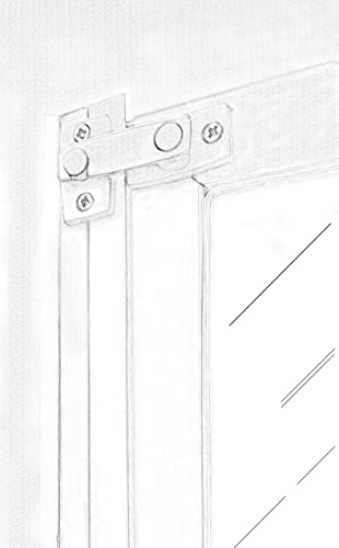 QCAA Solid Brass Shutter Bar/Door Latch, 7/8" x 2-3/32", Matte Black, 2 Pack, Made in Taiwan - color: Matte Black, size: 2 Pack