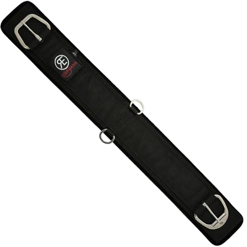Reinsman Circle Y Straight Neoprene Cinch | 8mm Thick Liner with Removable Easy-Clean Design, Durable Stainless Steel Hardware & Roller Buckles for Comfort, Secure Fit & Western Riding - size: 30"