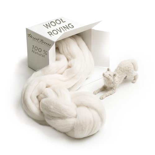 Core Wool for Needle Felting, 8 oz Corriedale, Dryer Balls & Stuffing | Clean carded Corriedale core wool, 29.5 micron, processed in USA. Springy base for needle felting, dryer balls, stuffing.