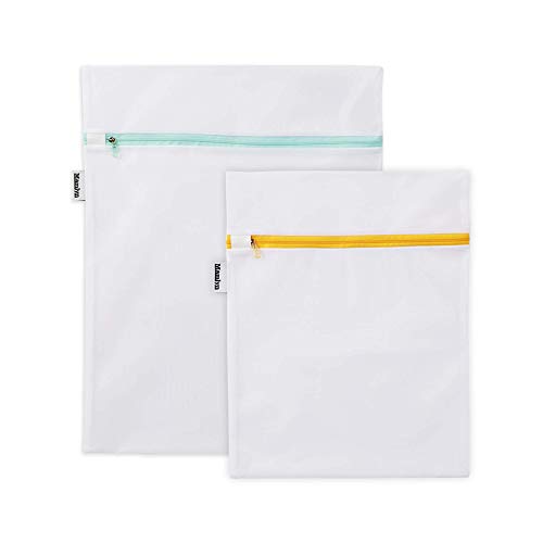 Mamlyn Mesh Laundry Bag for Delicates, Wash Bags for Underwear and Lingerie, Makeup Organizer Bag (1 Medium, 1 Small) - size: 1 Medium, 1 Small