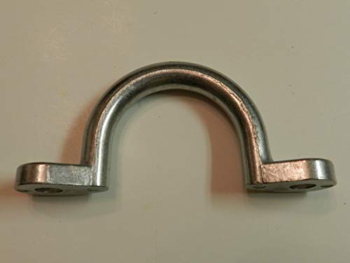 (2) Trailer Tie Loop 2" I.D. Aluminum Bolt-On Lashing Rope Tie Down Ring Horse