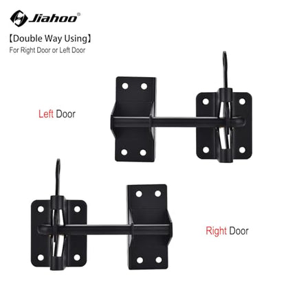 Heavy Duty Automatic Gate Latch for Wooden Fences,Self Locking Metal Gates for Vinyl Fence Outswinging Pool Gate Door Latches, Black | Heavy Duty Automatic Latch, For Metal Gates, Vinyl Fence, Outswinging Pool Gate Door, Black
