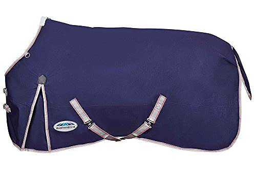 WeatherBeeta ComFiTec Essential Standard Neck Heavy, Navy/Silver/Red, 84" - size: 84"