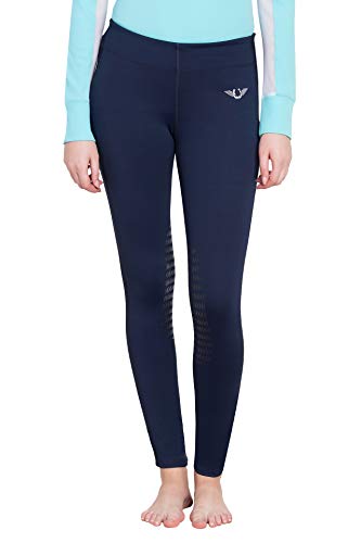 TuffRider Women's Ventilated Schooling Tights - color: Navy/Navy, size: X-Small