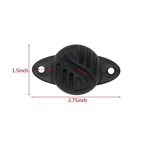 50 Pcs Black Wood Post Nail-On Polywire Insulators