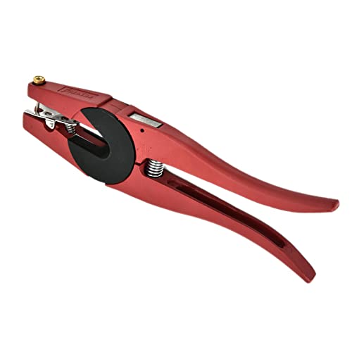 Generic Livestock Ear Tag Plier Applicator Tool Heavy Duty Alloy Ergonomic Anti Slip Handle with Spare Pin for Pig Cow Cattle Sheep Goat Farm Animals