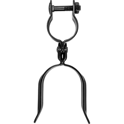 Black 1-5/8" x 2-3/8" Heavy Duty Fork Latch - Pressed Steel - Powder Coated - color: Black, size: 1-5/8" x 2-3/8"