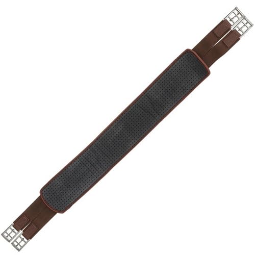 PROFESSIONAL'S CHOICE VenTech English Ventilated Horse Girth - color: Chocolate