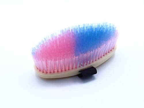 All Purpose Horse Grooming Body Brush - 2 Pack / 12 Pack - color: Pink/Blue - 2 Pack