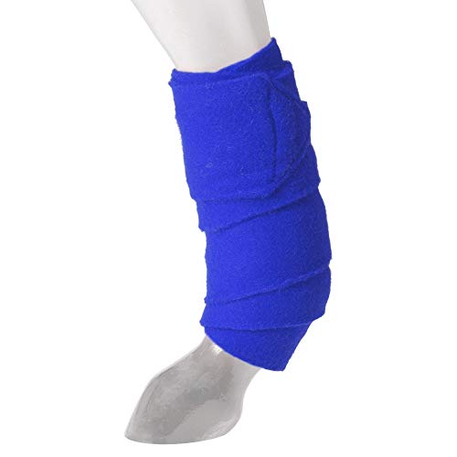 JTI Tough-1 Miniature Pony Royal Blue Show Sheep Goat Thick Fleece Deluxe Polo Leg Wraps Bandages